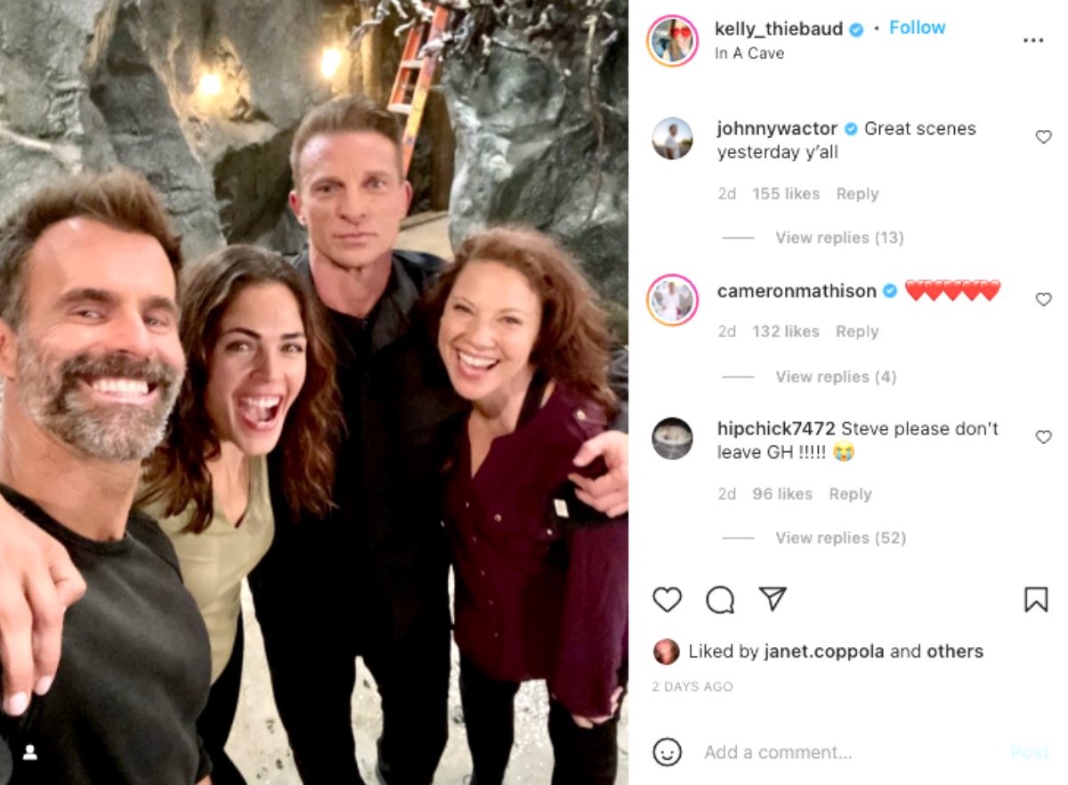 General Hospital’s Kelly Thiebaud Posts Group Photo With Steve Burton