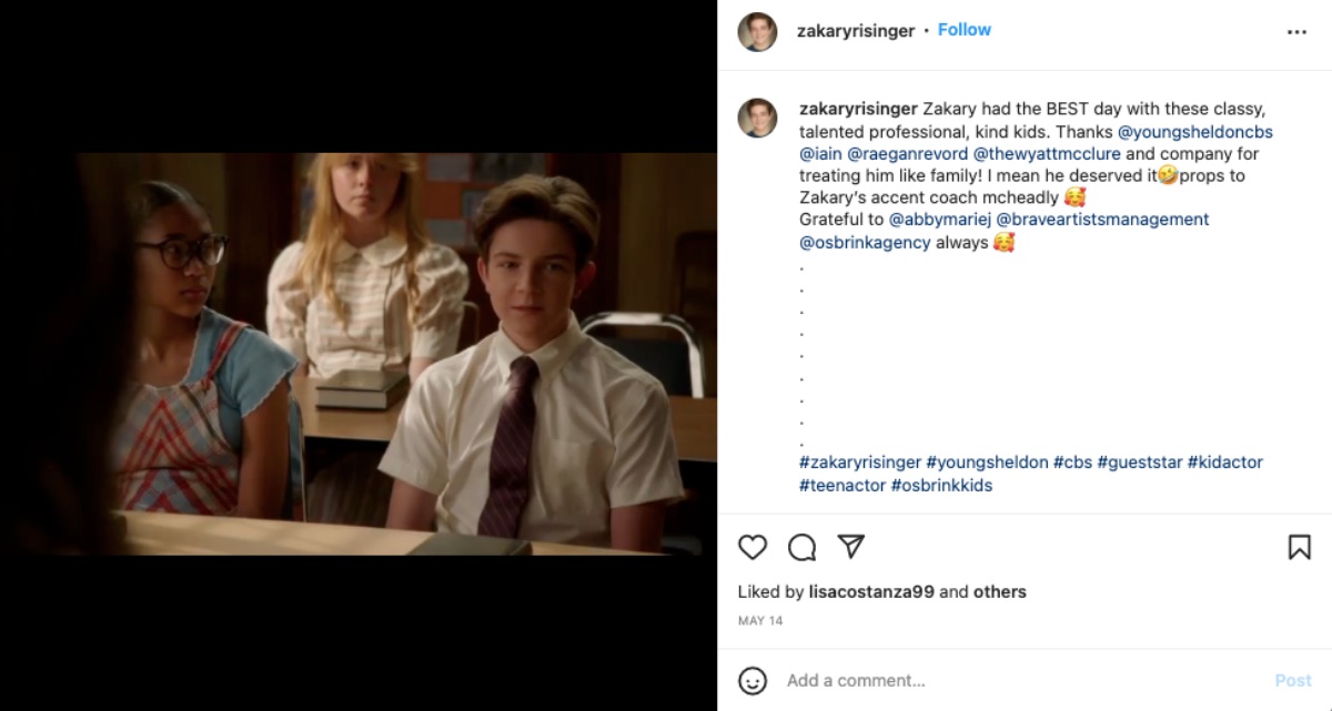 General Hospital Star Zakary Risinger Guest Stars On Young Sheldon