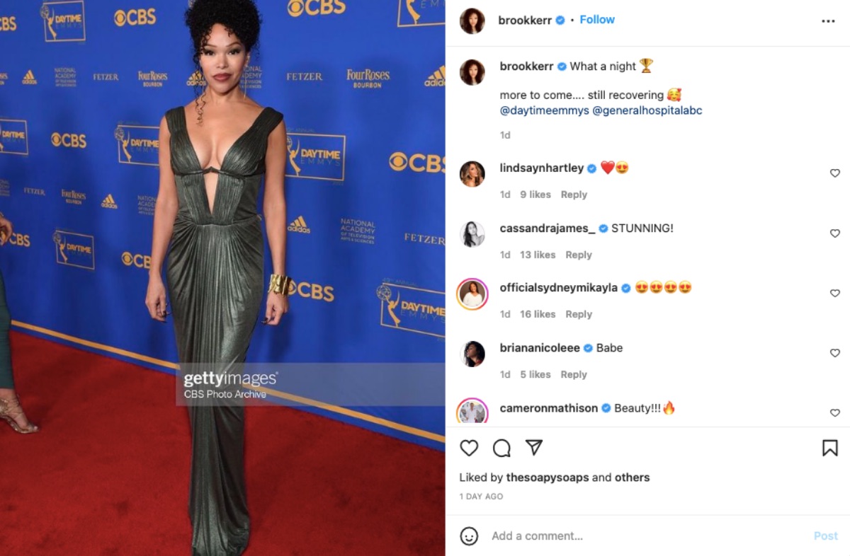 General Hospital Brook Kerr Missed Work for A Week As A Result of Covid!