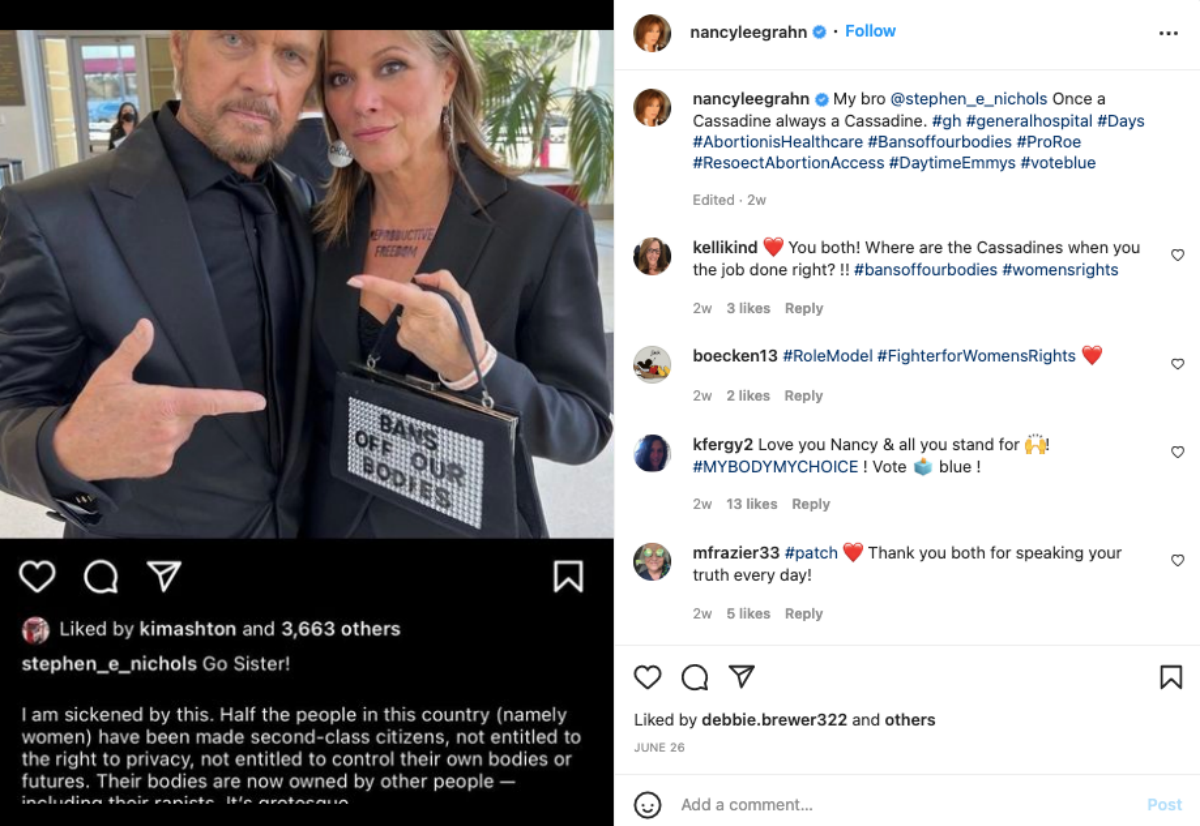 Nancy Lee Grahn Takes Time Off General Hospital