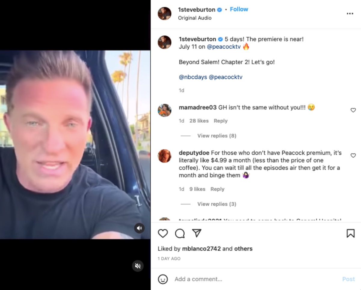 General Hospital (GH) Spoilers: Steve Burton Gives Sneak Peek At His Beyond Salem Character