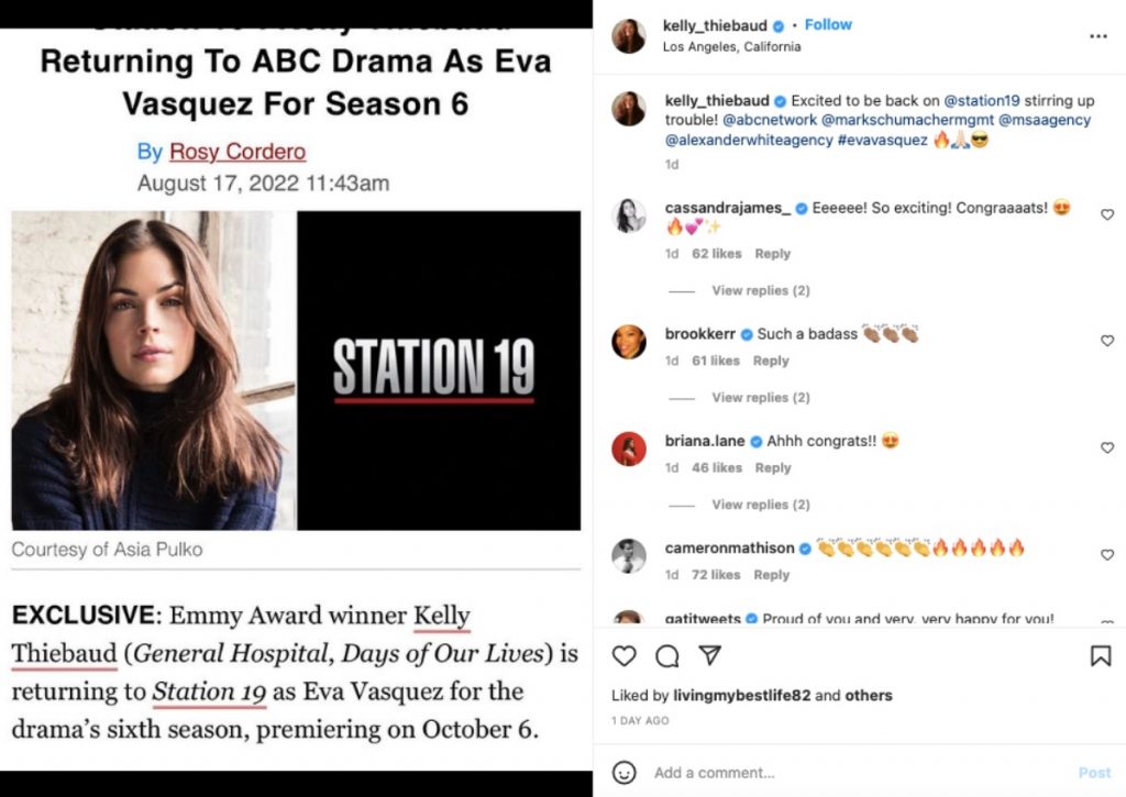 General Hospital Comings and Goings: Kelly Thiebaud Leaves Soap For Station 19