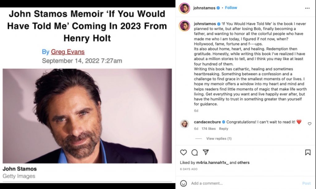 General Hospital: John Stamos To Release Memoir Next Year