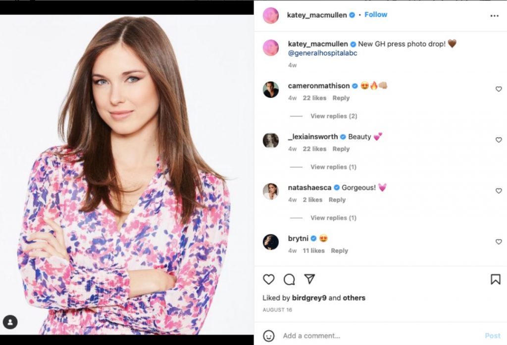 General Hospital: Katelyn MacMullen Speaks Out On Michael’s Lies