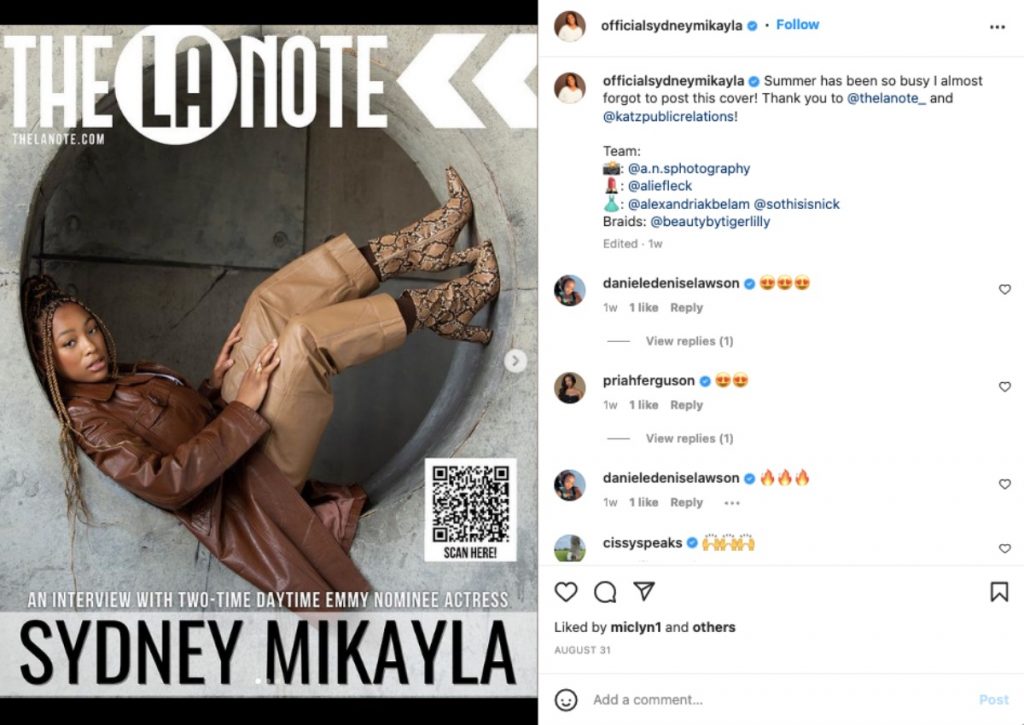 General Hospital Alum Sydney Mikayla Gets Billboard Ad With Mom