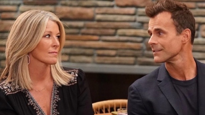 General Hospital: Carly Spencer (Laura Wright) and Drew Cain (Cameron Mathison)