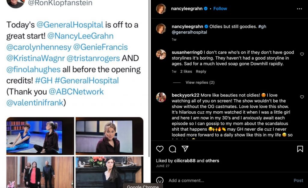 Nancy Lee Grahn’s Twitter Account Restored After It Was Hacked