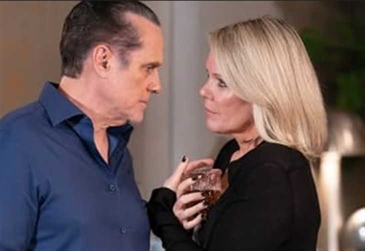 General Hospital: Ava Jerome (Maura West) and Sonny Corinthos (Maurice Benard)