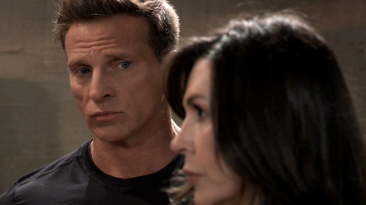 General Hospital: Jason Morgan (Steve Burton) and Anna Devane (Finola Hughes)