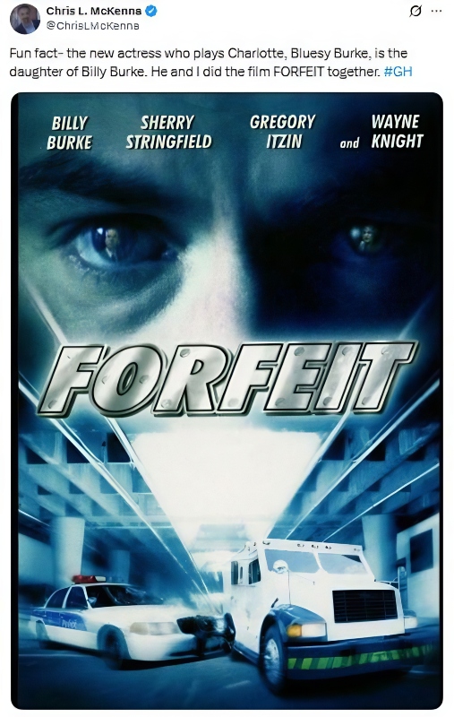 Chris worked with Bluesy's dad on a movie - @chrisLMkenna - X