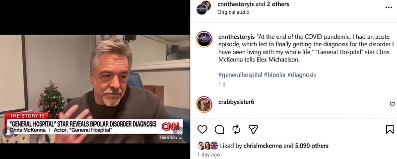 Chris shares the article by CNN - Instagram