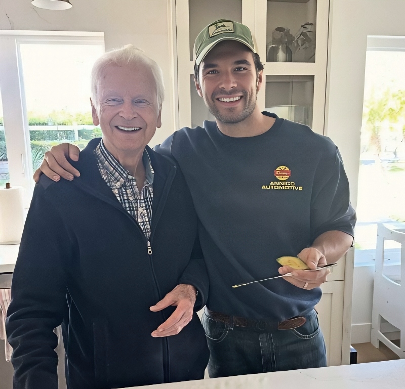 Josh with his 101-year-old grandfather - Instagram
