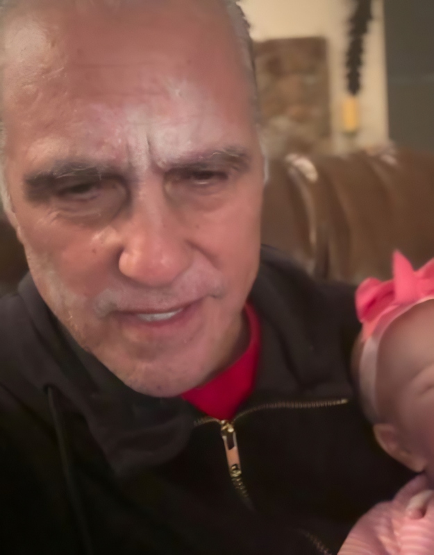 Maurice babysits a baby for TT - Instagram