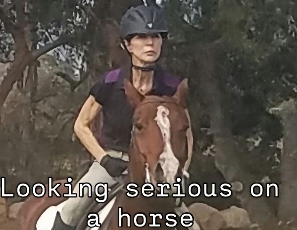 Looking serious on a horse - @finolafilona - Instagram