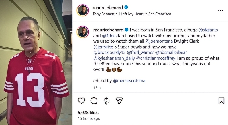 Maurice shouts out The Faithful - @mauricebenard - Instagram