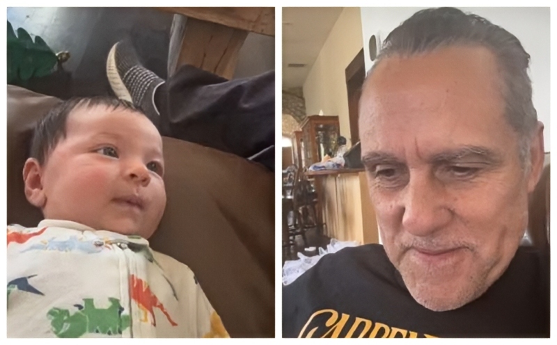 Maurice shows that Mina looks a lot like Milo - @mauricebenard - Facebook