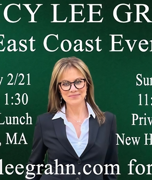 Nancy announces her event with a twist - @nancyleegrahn- Instagram