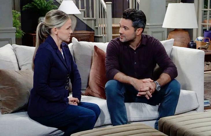 General Hospital: Lulu Spencer (Alexa Havins Bruening) and Nathan West (Ryan Paevey)