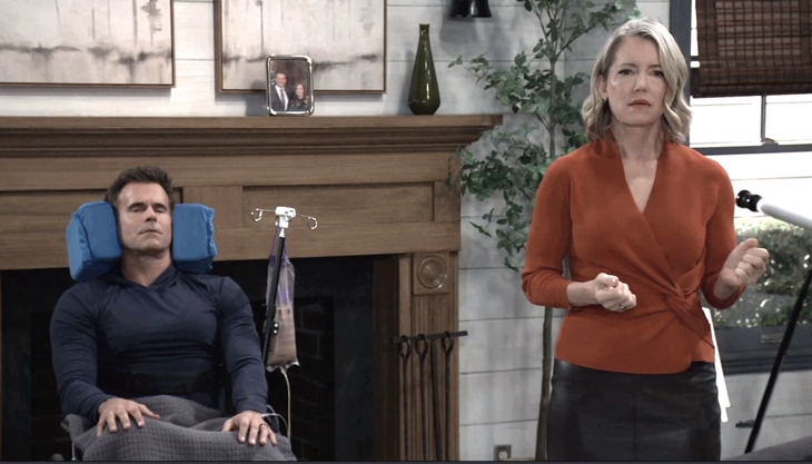 General Hospital: Nina Reeves (Cynthia Watros) and Drew Cain(Cameron Mathison)