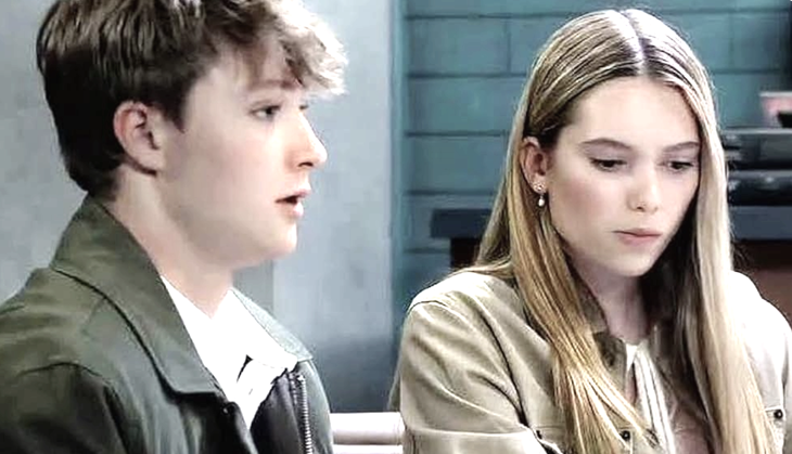 General Hospital: Danny Morgan (Asher Antonyzyn) and Charlotte Cassadine (Bluesy Burke)