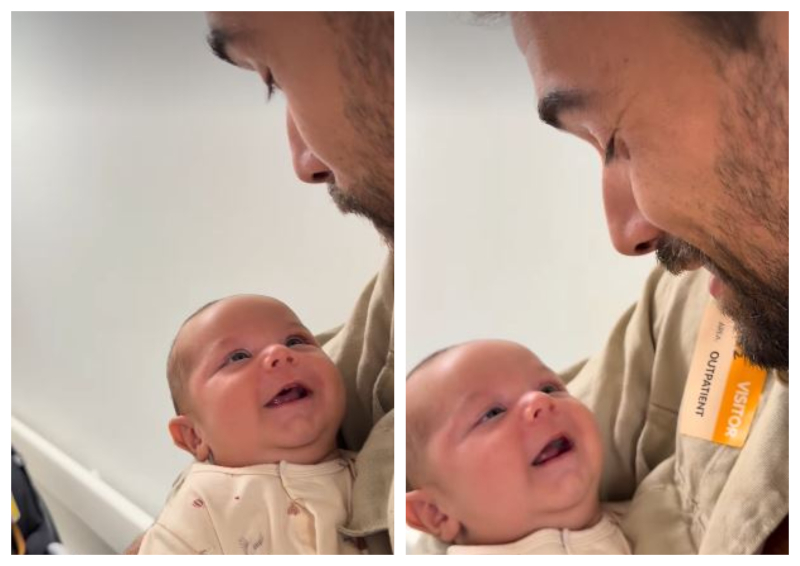 Josh and baby - Instagram