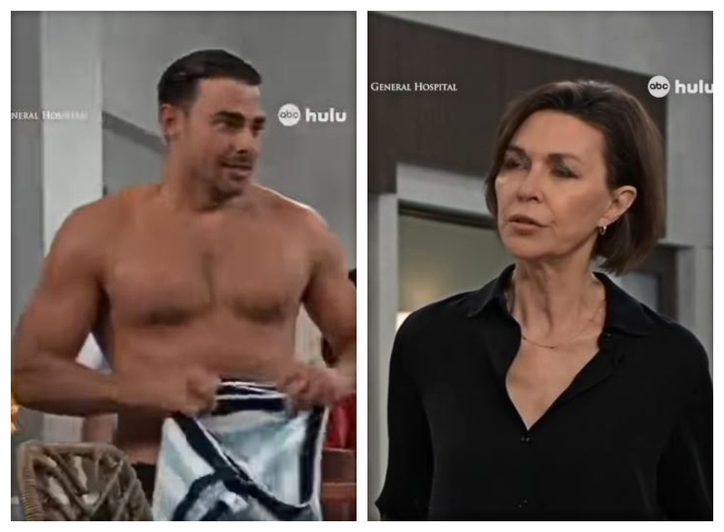 Anna Meets Detecive Joe at the pool - ABC - Instagram
