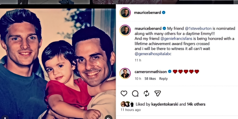 Maurice shares his throwback photo - Instagram